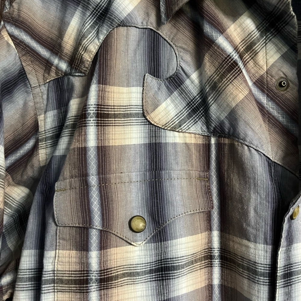 Wrangler Retro Plaid Shirt men’s Large Tall - Picture 6 of 8